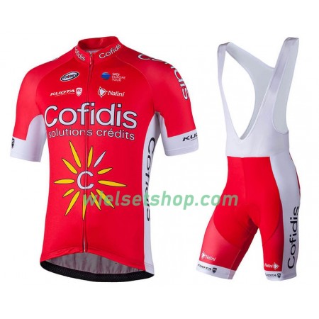 Fietskleding (Fietsshirt + Korte Koersbroek) 2018 Cofidis Pro Team N001